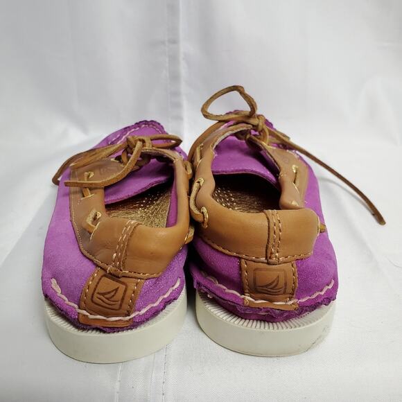 Sperry Purple Glitter Boat Shoes SZ 6.5 - Picture 6 of 6